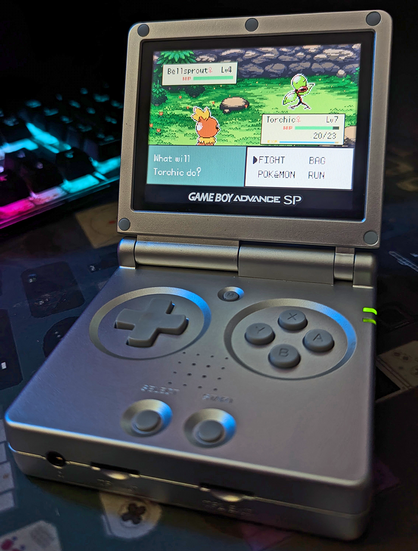 The player's Torchic is battling a Bellsprout, again with generation 2 looking graphics.