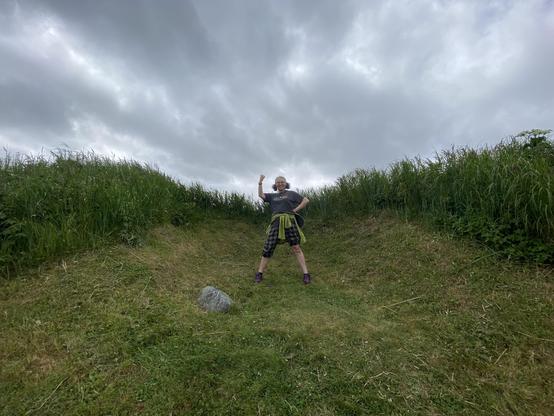 I'm standing at the site where the first iron was ever forged in North America. It's a grassy hollow next to an iron-rich stream.