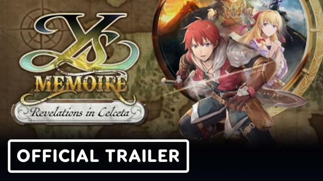 YouTube cover image for a video titled Ys Memoire: Revelations in Celceta - Official Announcement Trailer