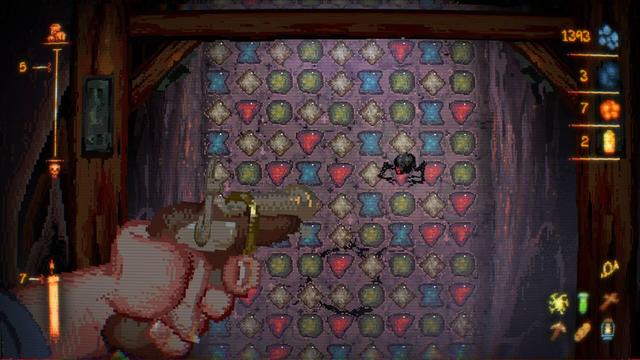 Screenshot from a game called Basalt: The Cursed Vein
