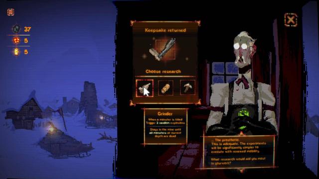 Screenshot from a game called Basalt: The Cursed Vein