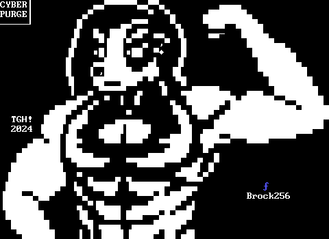 A waist-up portrait of an exaggeratedly muscular European badger man with long flowing hair wearing an earring and a crop top with a window showing the cleavage of his pecs. He is looking off to the left while flexing. He is labeled "Brock256".